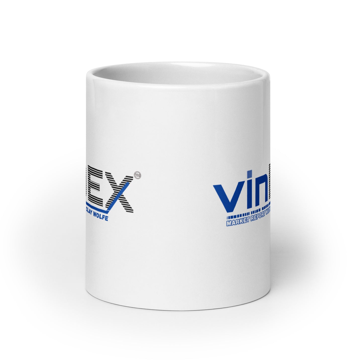 VinDex White glossy mug